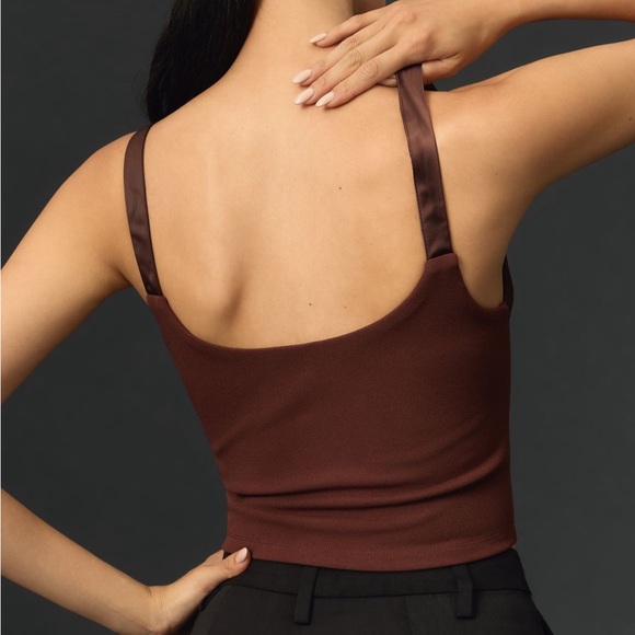 97. Porridge Satin Corset Top - Picture 3 of 8